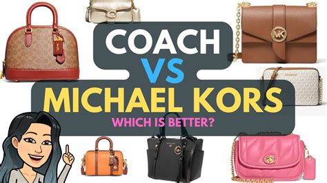 michael kors purse vs coach|coach vs kors crossbody bag.